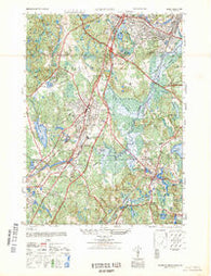 Norwood Massachusetts Historical topographic map, 1:25000 scale, 7.5 X 7.5 Minute, Year 1947