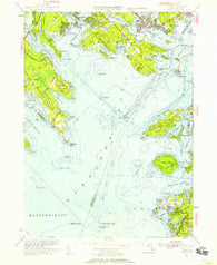 Onset Massachusetts Historical topographic map, 1:24000 scale, 7.5 X 7.5 Minute, Year 1953