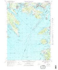 Onset Massachusetts Historical topographic map, 1:25000 scale, 7.5 X 7.5 Minute, Year 1967