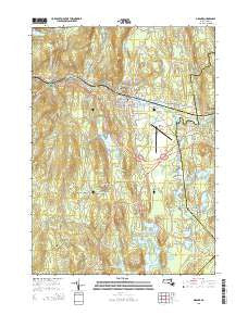 Orange Massachusetts Current topographic map, 1:24000 scale, 7.5 X 7.5 Minute, Year 2015