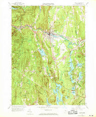 Orange Massachusetts Historical topographic map, 1:24000 scale, 7.5 X 7.5 Minute, Year 1961