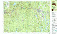 Orange Massachusetts Historical topographic map, 1:25000 scale, 7.5 X 15 Minute, Year 1990