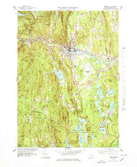 Orange Massachusetts Historical topographic map, 1:25000 scale, 7.5 X 7.5 Minute, Year 1977