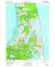 Orleans Massachusetts Historical topographic map, 1:24000 scale, 7.5 X 7.5 Minute, Year 1962