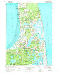 Orleans Massachusetts Historical topographic map, 1:24000 scale, 7.5 X 7.5 Minute, Year 1962