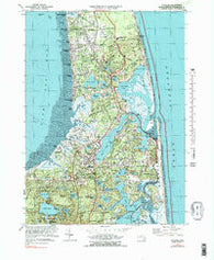 Orleans Massachusetts Historical topographic map, 1:25000 scale, 7.5 X 7.5 Minute, Year 1974