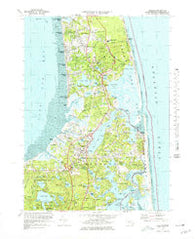 Orleans Massachusetts Historical topographic map, 1:25000 scale, 7.5 X 7.5 Minute, Year 1974