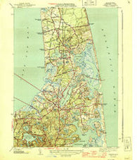 Orleans Massachusetts Historical topographic map, 1:31680 scale, 7.5 X 7.5 Minute, Year 1944