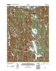 Otis Massachusetts Historical topographic map, 1:24000 scale, 7.5 X 7.5 Minute, Year 2012