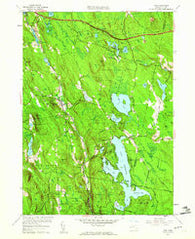 Otis Massachusetts Historical topographic map, 1:24000 scale, 7.5 X 7.5 Minute, Year 1958