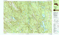 Otis Massachusetts Historical topographic map, 1:25000 scale, 7.5 X 15 Minute, Year 1987