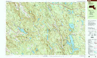 Otis Massachusetts Historical topographic map, 1:25000 scale, 7.5 X 15 Minute, Year 1997
