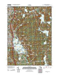 Oxford Massachusetts Historical topographic map, 1:24000 scale, 7.5 X 7.5 Minute, Year 2012
