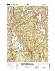 Oxford Massachusetts Current topographic map, 1:24000 scale, 7.5 X 7.5 Minute, Year 2015