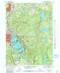 Oxford Massachusetts Historical topographic map, 1:24000 scale, 7.5 X 7.5 Minute, Year 1969