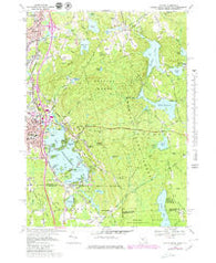 Oxford Massachusetts Historical topographic map, 1:25000 scale, 7.5 X 7.5 Minute, Year 1969