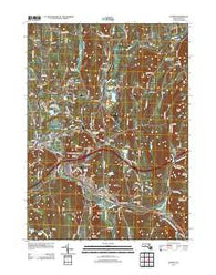 Palmer Massachusetts Historical topographic map, 1:24000 scale, 7.5 X 7.5 Minute, Year 2012