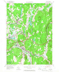 Palmer Massachusetts Historical topographic map, 1:24000 scale, 7.5 X 7.5 Minute, Year 1954