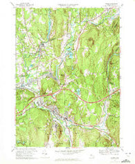 Palmer Massachusetts Historical topographic map, 1:24000 scale, 7.5 X 7.5 Minute, Year 1969