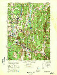 Palmer Massachusetts Historical topographic map, 1:25000 scale, 7.5 X 7.5 Minute, Year 1947