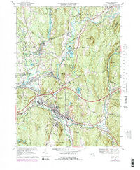Palmer Massachusetts Historical topographic map, 1:25000 scale, 7.5 X 7.5 Minute, Year 1969