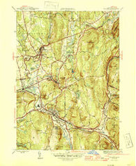 Palmer Massachusetts Historical topographic map, 1:31680 scale, 7.5 X 7.5 Minute, Year 1946