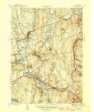 Palmer Massachusetts Historical topographic map, 1:31680 scale, 7.5 X 7.5 Minute, Year 1946