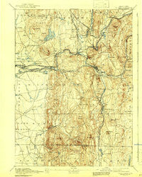 Palmer Massachusetts Historical topographic map, 1:62500 scale, 15 X 15 Minute, Year 1893