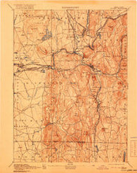 Palmer Massachusetts Historical topographic map, 1:62500 scale, 15 X 15 Minute, Year 1893