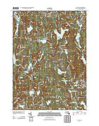 Paxton Massachusetts Historical topographic map, 1:24000 scale, 7.5 X 7.5 Minute, Year 2012