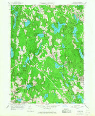 Paxton Massachusetts Historical topographic map, 1:24000 scale, 7.5 X 7.5 Minute, Year 1965