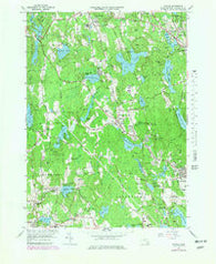 Paxton Massachusetts Historical topographic map, 1:25000 scale, 7.5 X 7.5 Minute, Year 1965