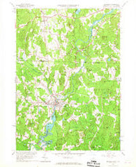 Pepperell Massachusetts Historical topographic map, 1:24000 scale, 7.5 X 7.5 Minute, Year 1965