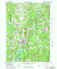 Pepperell Massachusetts Historical topographic map, 1:24000 scale, 7.5 X 7.5 Minute, Year 1965