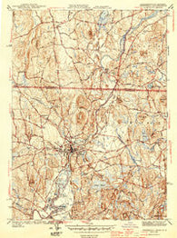 Pepperell Massachusetts Historical topographic map, 1:31680 scale, 7.5 X 7.5 Minute, Year 1944