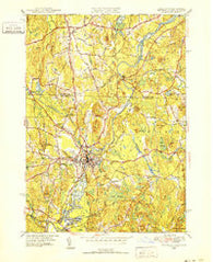 Pepperell Massachusetts Historical topographic map, 1:31680 scale, 7.5 X 7.5 Minute, Year 1950