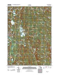 Peru Massachusetts Historical topographic map, 1:24000 scale, 7.5 X 7.5 Minute, Year 2012