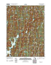 Petersham Massachusetts Historical topographic map, 1:24000 scale, 7.5 X 7.5 Minute, Year 2012