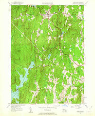 Petersham Massachusetts Historical topographic map, 1:24000 scale, 7.5 X 7.5 Minute, Year 1954