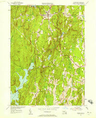 Petersham Massachusetts Historical topographic map, 1:24000 scale, 7.5 X 7.5 Minute, Year 1954