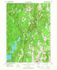 Petersham Massachusetts Historical topographic map, 1:24000 scale, 7.5 X 7.5 Minute, Year 1954