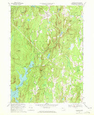 Petersham Massachusetts Historical topographic map, 1:24000 scale, 7.5 X 7.5 Minute, Year 1969