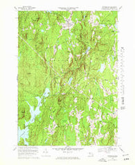 Petersham Massachusetts Historical topographic map, 1:25000 scale, 7.5 X 7.5 Minute, Year 1969