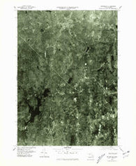 Petersham Massachusetts Historical topographic map, 1:25000 scale, 7.5 X 7.5 Minute, Year 1975