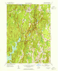 Petersham Massachusetts Historical topographic map, 1:31680 scale, 7.5 X 7.5 Minute, Year 1954