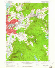 Pittsfield East Massachusetts Historical topographic map, 1:24000 scale, 7.5 X 7.5 Minute, Year 1959