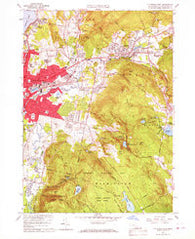 Pittsfield East Massachusetts Historical topographic map, 1:24000 scale, 7.5 X 7.5 Minute, Year 1959