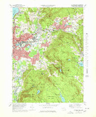 Pittsfield East Massachusetts Historical topographic map, 1:25000 scale, 7.5 X 7.5 Minute, Year 1973