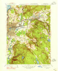 Pittsfield East Massachusetts Historical topographic map, 1:31680 scale, 7.5 X 7.5 Minute, Year 1947