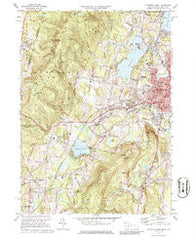 Pittsfield West Massachusetts Historical topographic map, 1:24000 scale, 7.5 X 7.5 Minute, Year 1973